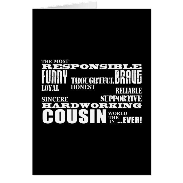 Meilleur cousin masculin pour lui Qualités (Devant)