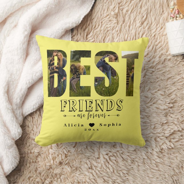 Meilleur Coussin personnalisé avec noms et photos (Couverture)