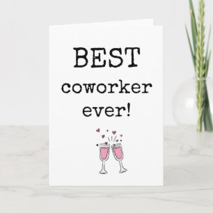 Meilleur Coworker jamais, Carte d'appréciation Cow