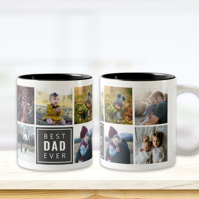 Meilleur DAD Jamais Custom Photo Mug (Créateur téléchargé)