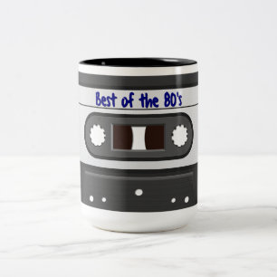 Meilleur De La Mug De Bande De Mix Rétro Des Année