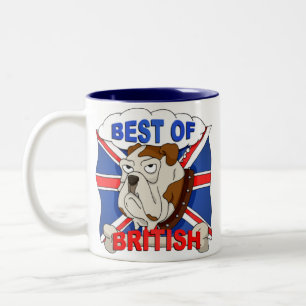 Meilleur de tasse britannique de bouledogue de