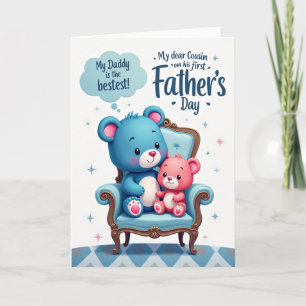 Meilleur des papas ours en peluche carte