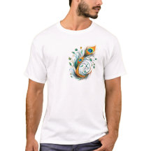 meilleur design de T-Shirts plumes de paon Clipart