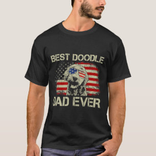 Meilleur Doodle Papa Ever Tshirt Goldendoodle 4e D