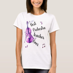 Meilleur Enseignant d'Orchestre Jamais T-shirt Mot