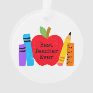 Meilleur Enseignant Ever School Apple Books Pencil