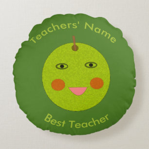 Meilleur enseignant Happy Apple Coussin personnali