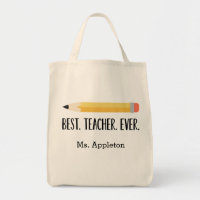 Meilleur enseignant jamais | Cadeau de Sac fourre-