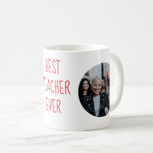 Meilleur Enseignant Jamais Mug Photo Personnalisé