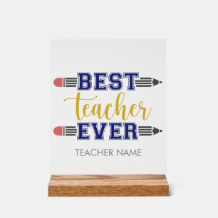 Meilleur enseignant personnalisé jamais - Cadeau C