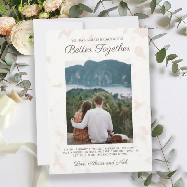 Meilleur Faire-part photo Fiançailles (Créateur téléchargé)