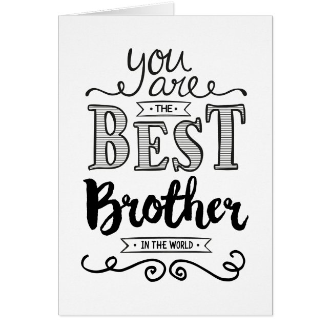 Meilleur Frère dans le monde Anniversaire (Devant)