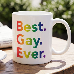Meilleur Gay Ever Drapeau Arc-en-Ciel LGBT Mug