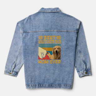 Meilleur Golden Retriever Maman Jamais Retro Vinta