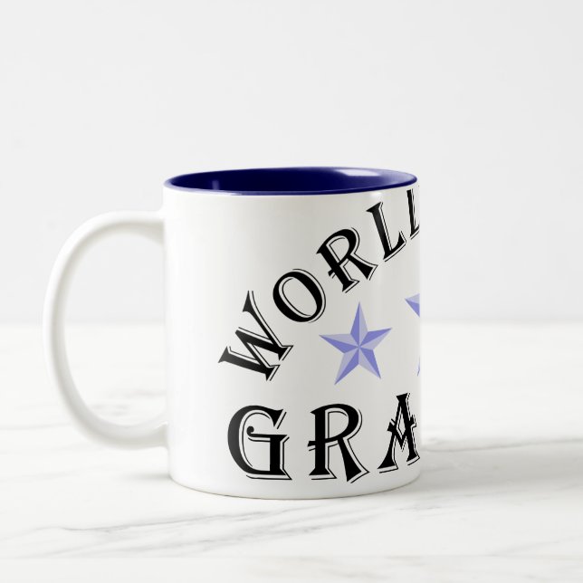 Meilleur grand-père bleu Stars Mug (Gauche)