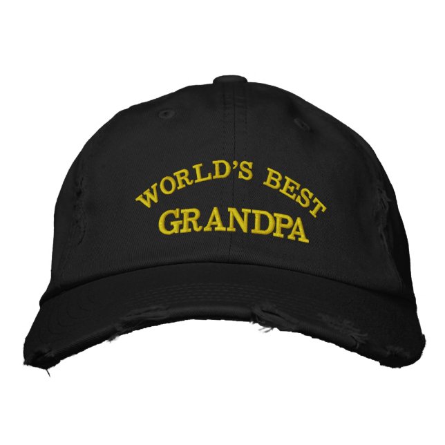 Meilleur grand-père du monde - Casquette brodé (Devant)