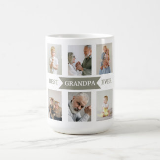 Meilleur Grand-Père Ever – Mug avec Photos Personn
