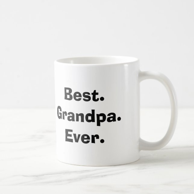 Meilleur. Grand-père. Jamais. Photo Café Mug (Droite)