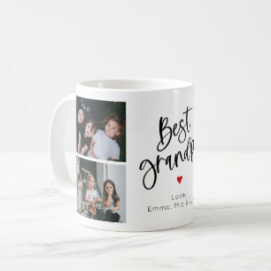 Meilleur grand-père Script moderne Mug photo perso
