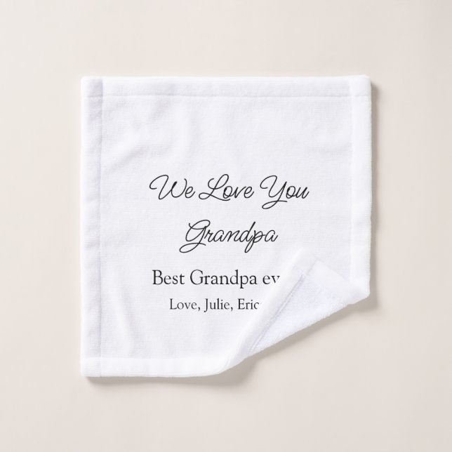 meilleur grand-père toujours grands-parents cadeau (Gant de toilette)