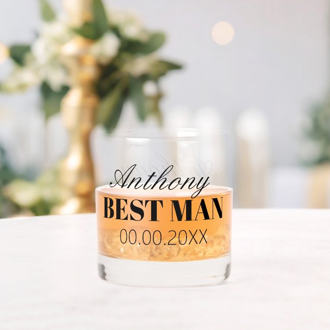 Meilleur homme whisky à boire verre de mariage en  (Insitu (Mariage))