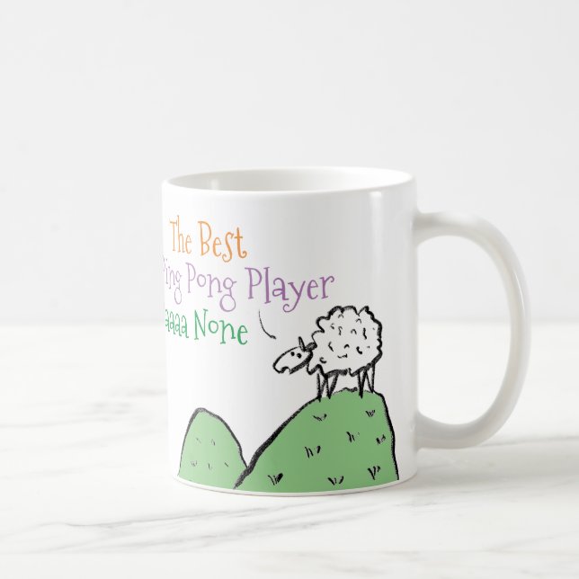 Meilleur Joueur Ping Pong Café Mug (Droite)
