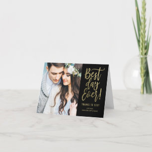 Meilleur Jour De Couleur ÉDITABLE Carte de remerci