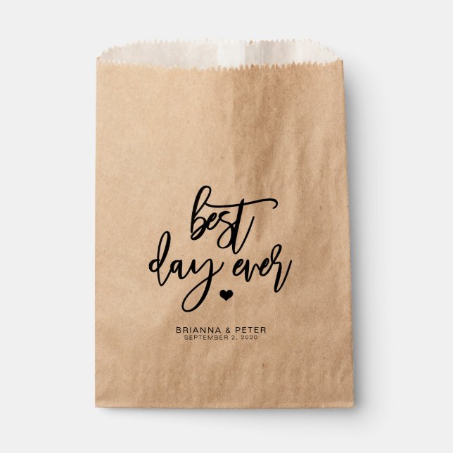 Meilleur Jour De Mariage Favoriser Les Sacs (Devant)