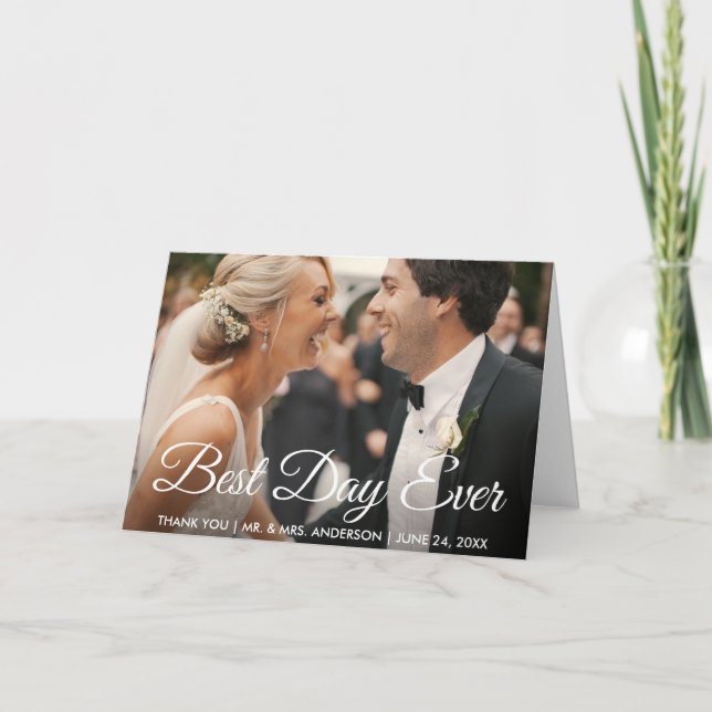 Meilleur Jour De Merci Photo Mariage Pold (Devant)