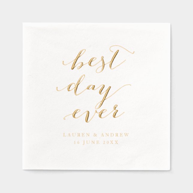 Meilleur Jour Jamais Élégant Mariage de calligraph (Recto)