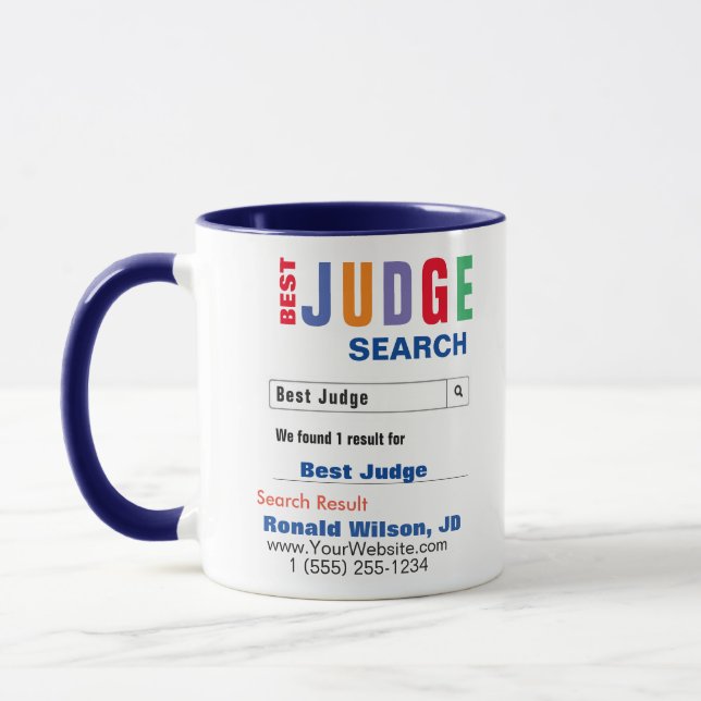 Meilleur Juge Gift Mug (Gauche)