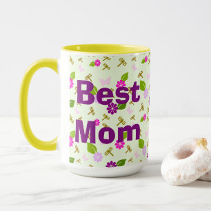 Meilleur Maman Tasse de Café Florale