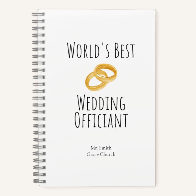 Meilleur Mariage officiel du monde - Carnet Spiral (Recto)