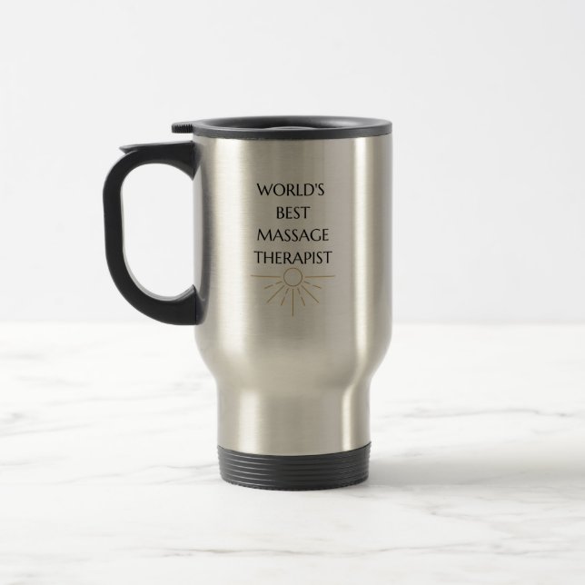 Meilleur massothérapeute du monde Voyage Mug / Cad (Gauche)