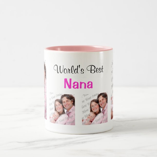 Meilleur Nana Photo Mug Pink au monde (Centre)