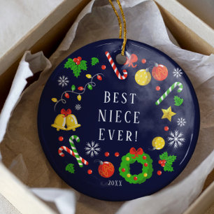 Meilleur neveu ou nièce Noël Ornement