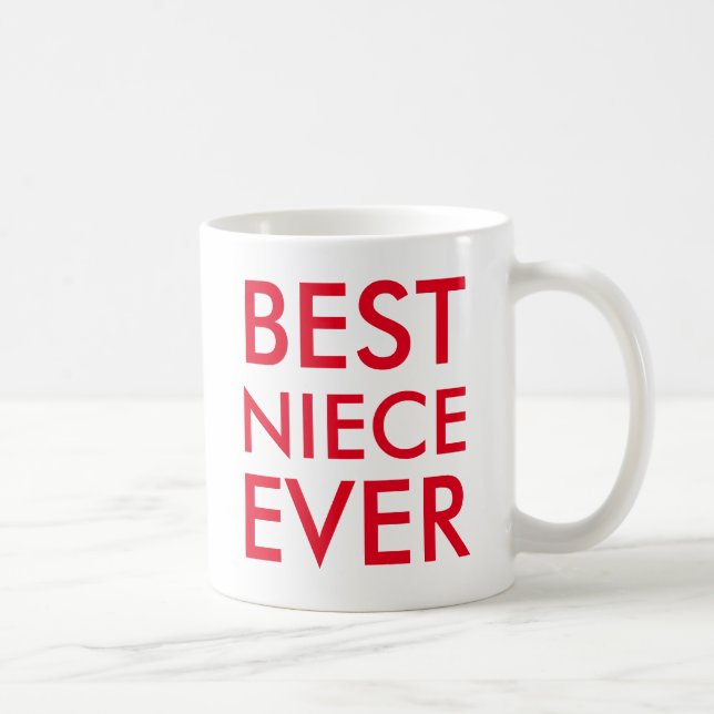 Meilleur Niece Ever Mug Moderne élégant simple (Droite)