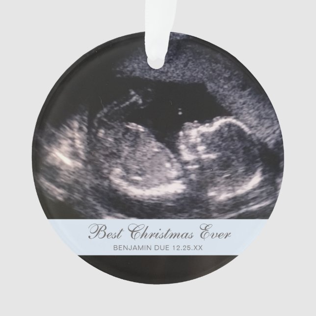 Meilleur Noël jamais mignonne Ultrasound Photo gar (devant)