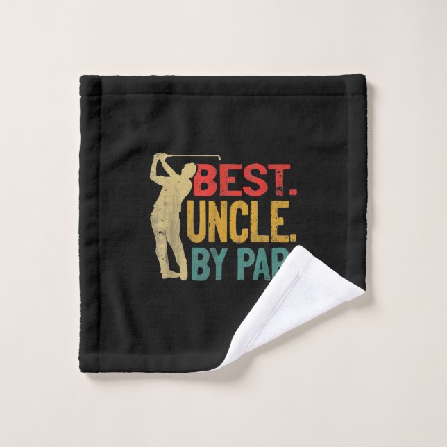 Meilleur Oncle De Mens Par Par Rétro Cadeaux Fêtes (Gant de toilette)