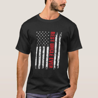 Meilleur Oncle Jamais American Flag Tshirt cadeau 