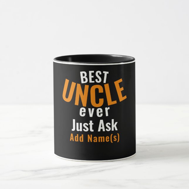 Meilleur Oncle Jamais. Personnaliser Mug (Centre)