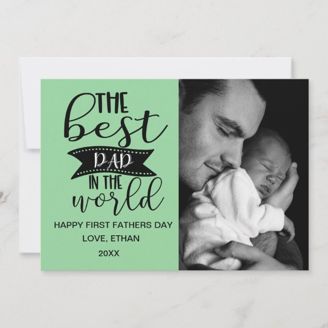 Meilleur papa au monde - Carte photo du père (Devant)