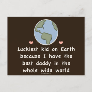 Meilleur Papa Au Monde Cartes Postales Enfants