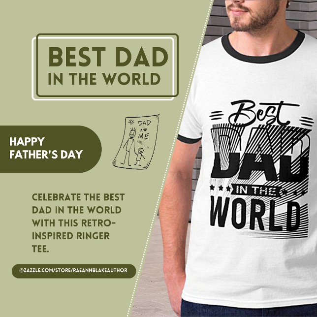 Meilleur papa au monde T-shirt (Créateur téléchargé)