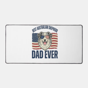 Meilleur papa Australian Shepherd patriotique