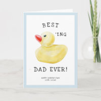 Meilleur papa canard jamais | Carte fête des pères