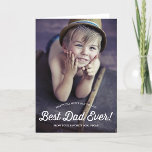 Meilleur papa   Carte de Fête des pères Retro Call