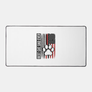 Meilleur papa chat patriote Design de drapeau de p
