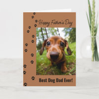 Meilleur Papa Chien de Tous les Temps Carte de Fêt